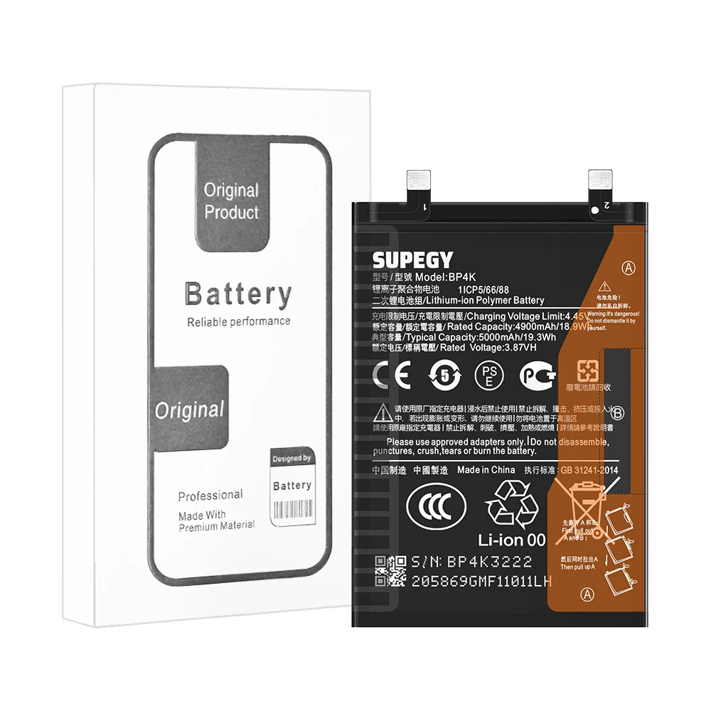 100% New Battery BP4K For Xiaomi Poco X5 Pro 5G/REDMI Note 12 Pro/Poco F5 /Note 12 Turbo Battery + Free Tools image 4