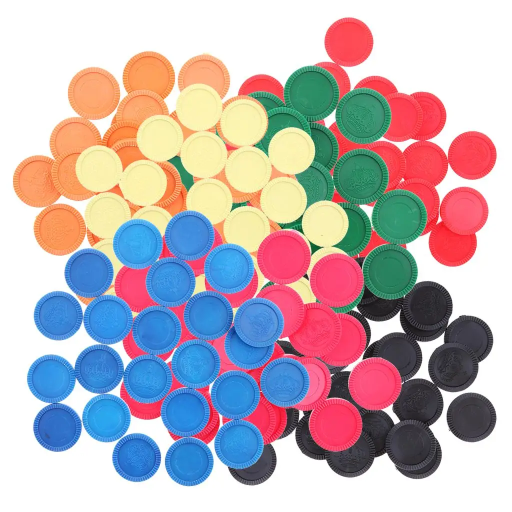 Pack of 24 Educational Counting Game Chips Choice of 7 Color