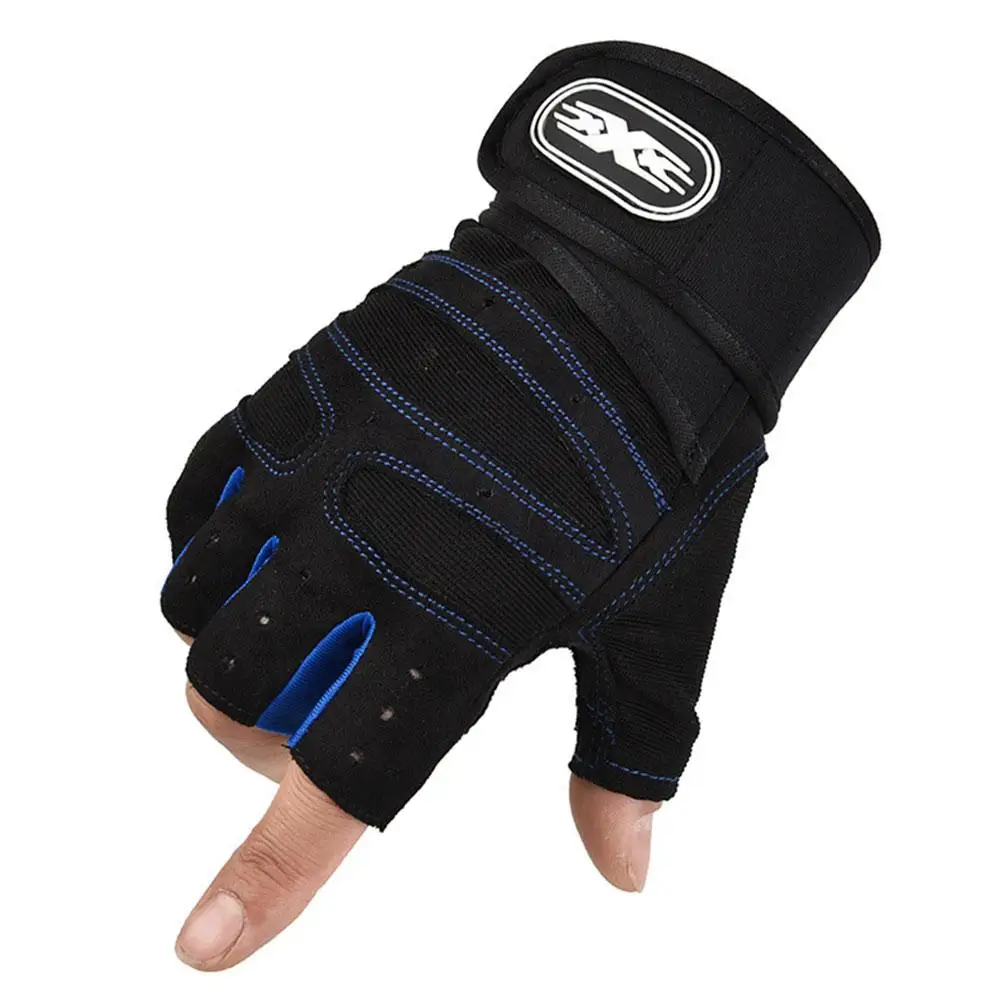 Gym Gloves for Men Women Fitness Weight Lifting Wristband Gloves Body Building Training Sports Cycling Glove Half Finger Gloves