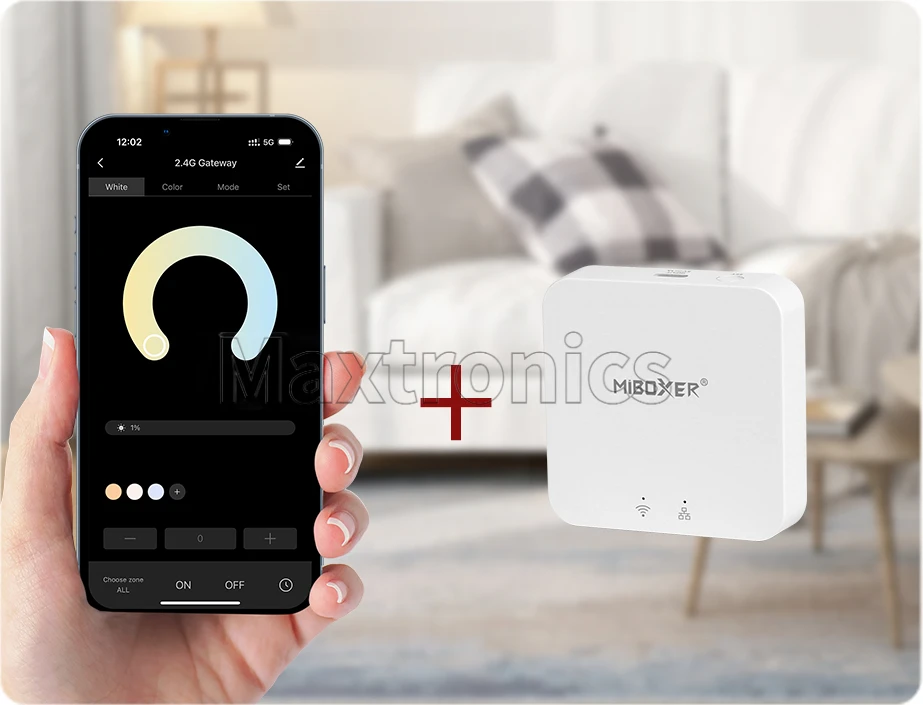 MiBoxer AC Triac Dimmer 500W TRI-C1WR/TRI-PW (WiFi+2.4G+Push) TRI-PR (2.4 جيجا هرتز) AC100-240V سطوع 30 متر قابل للتعديل Home Alexa #6