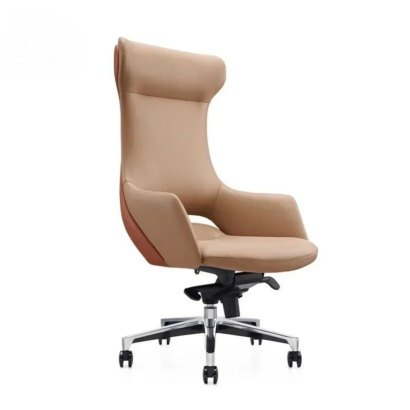 Simple and modern home leather computer chair Comfortable waist support Sitting and not tired Supervisor chair