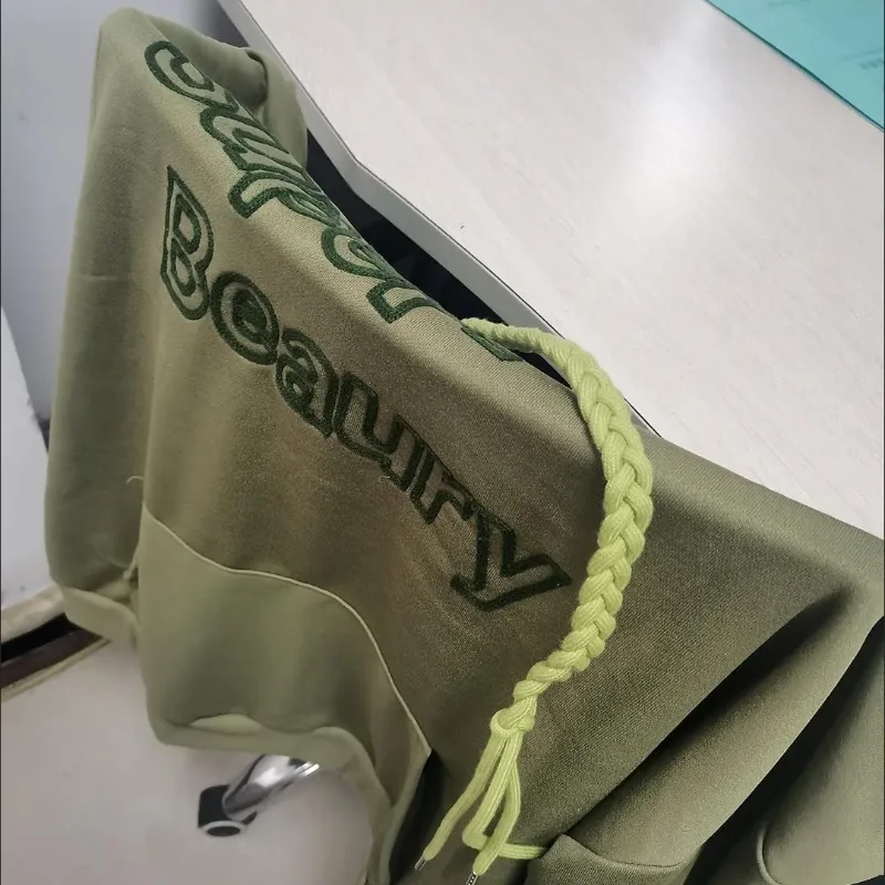 女性用フード付きスウェットシャツ,文字が刺繍されたポケット付きのゆったりとしたカジュアルなトップス,ヴィンテージのストリートウェア,高品質のオルチャン,すべてにマッチするファッション