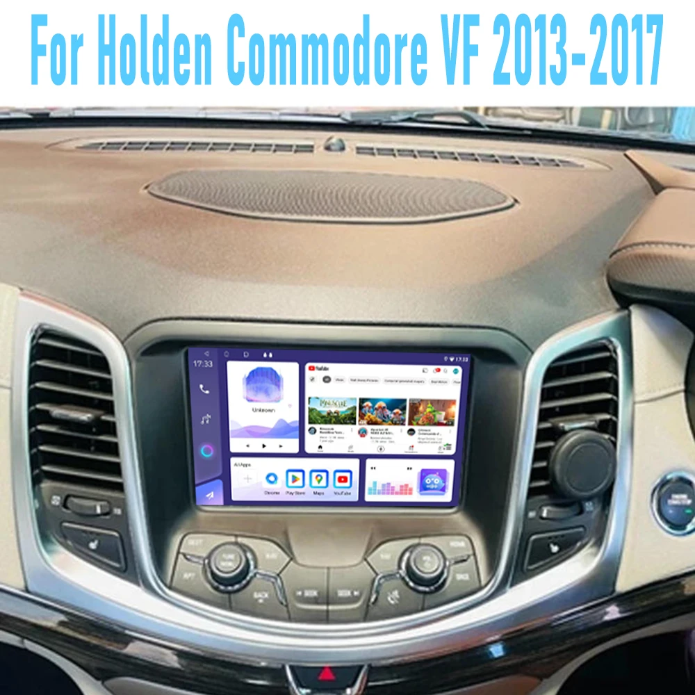 9''For Holden Commodore VF 2013-2017 64GB Car Radio  Wireless Android 15 GPS  Head Unit Carplay Intelligent System WIFI  Google