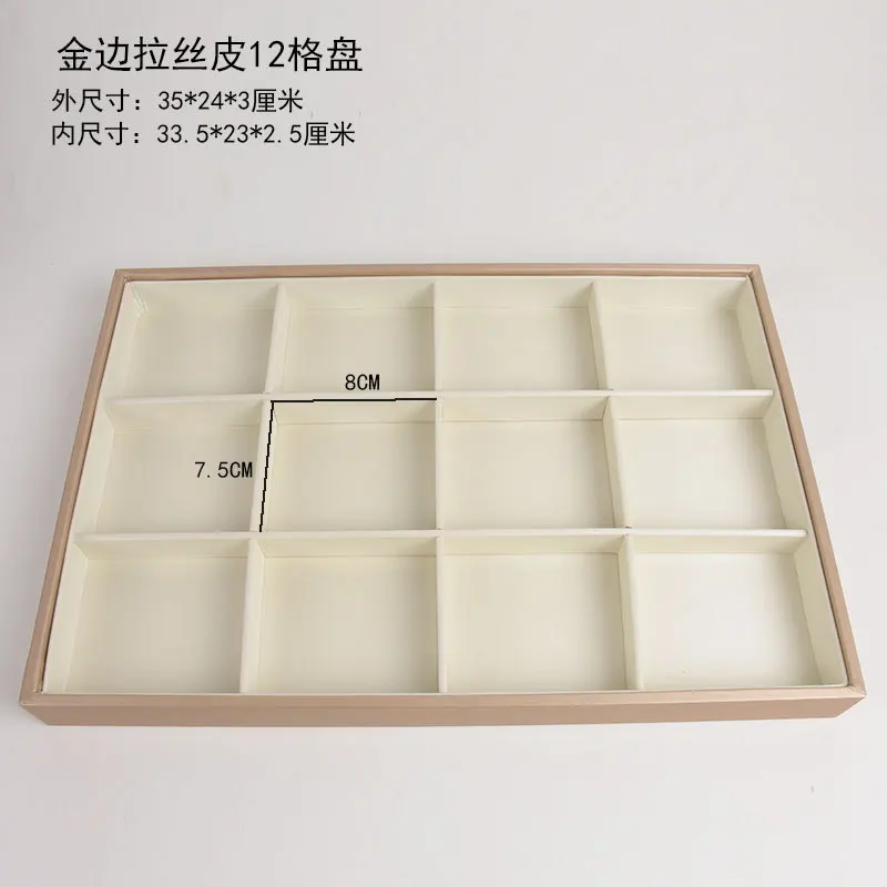 1 Pcs 35x24x3cm Oversize Jewelry Counter Display Tray Live Broadcast Room Storage Box Bracelet Ring Earrings Display Tray Case