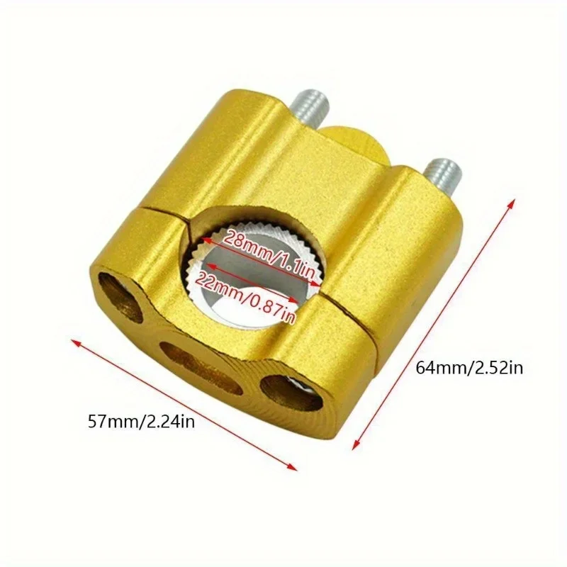 CNC Motorcycle Universal HandleBar Handle Fat Bar Risers Mount Clamp Adaptor 22mm 28mm for Pit Dirt Bike Racing Accessories ATV