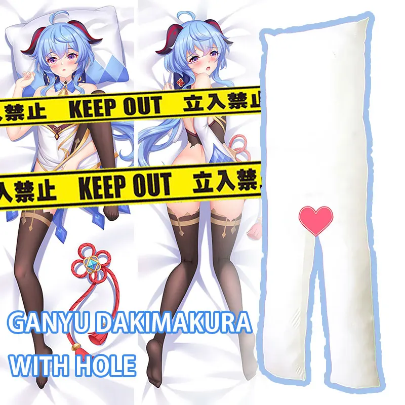 Ganyu Dakimakura Sex Onahoel Slot Waifu Pillow Mens Anime Masturbation Genshin Impact  Body Pillows Daki 150cm