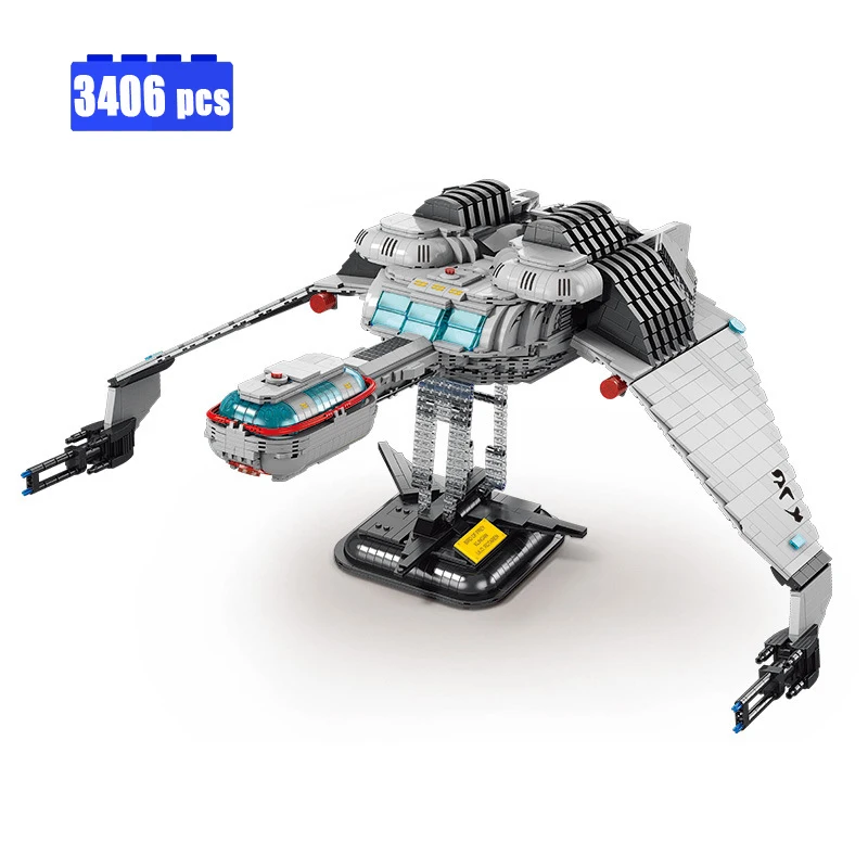 ÚJ MOC Műszaki Star-Trek űrhajó U.S.S. Enterprise NCC-1701-D nehézcirkáló építőkockák téglakészletek felnőtteknek ajándék