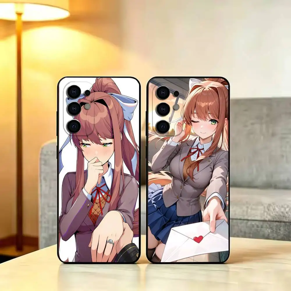 

DdlC girl-l m-monika-as Phone Case For Samsung S 25,24,23,22,30,21,10,9,Ultra,Plus,Lite,FE,4,5 GBlack TPU Soft Case