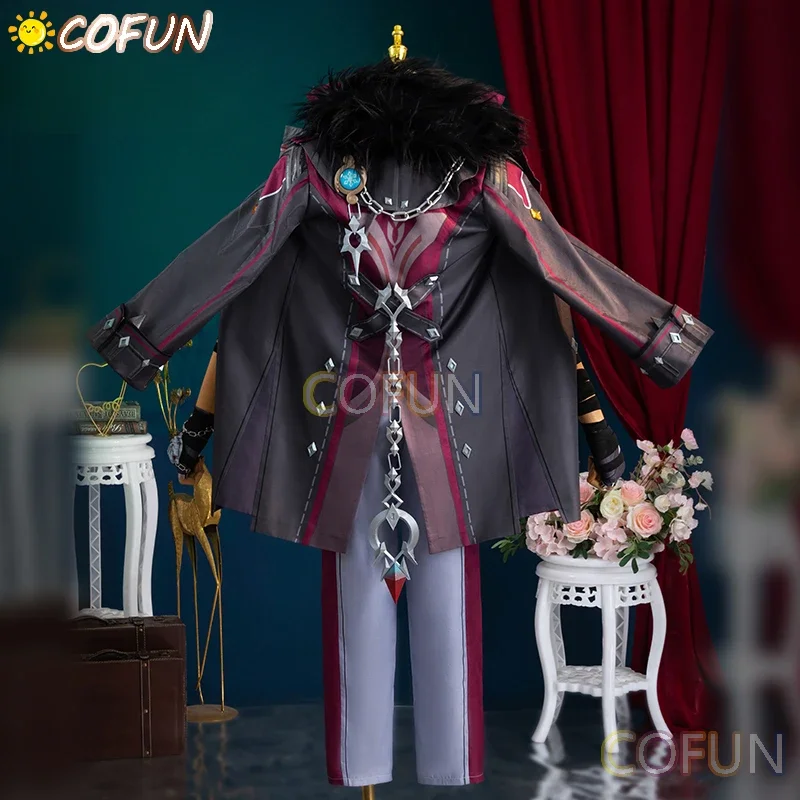 Game Genshin Impact Wriothesley Cosplay Costume Halloween Outfits Men Clothing Gorgeous Cloak Shirt Pants