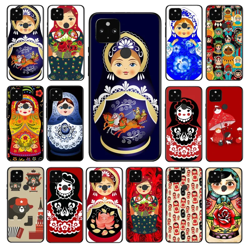 

Russian Dolls Pattern Matryoshka Phone Case for Google Pixel 9 Pro XL 8A 8 7 Pro 7A 7 6A 6 Pro Pixel 4 3 XL 5 6 4A