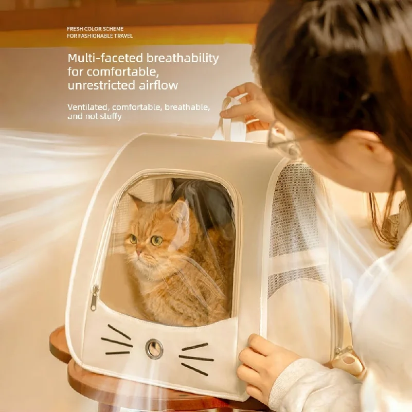 Cat Pet Carrier Backpack Trans - огляд і ціна Foldable Backpack Small