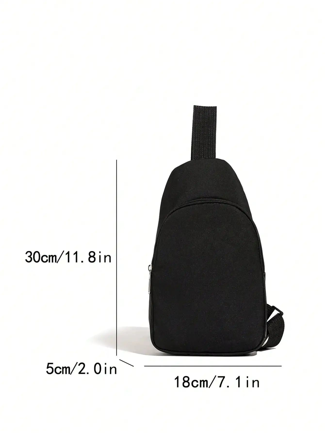 Fashion Casual Solid Color Diagonal Cross Bag Adjustable Chest Bag Sports Bag Lightweight Backpack Suitable for Outdoor Sports