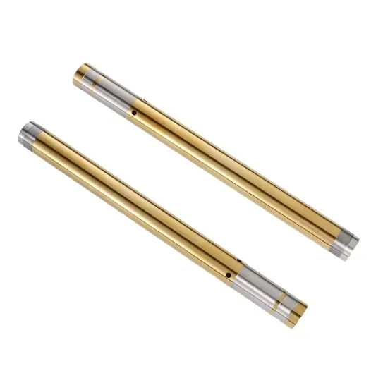 Motorcycle Gold Front Inner Fork Stanchion Tubes 41*550mm OEM 44013‑0142‑11G 44013‑0143‑11G For Kawasaki Ninja ZX‑6R 2009‑2017
