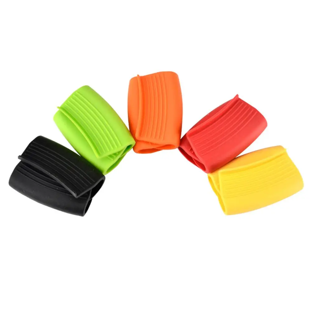 Tool Non-Slip For Frying Cast Iron Skillet Pan Insulation Clips Silicone Lid Pot Handle Cover Pot Handle Protectors