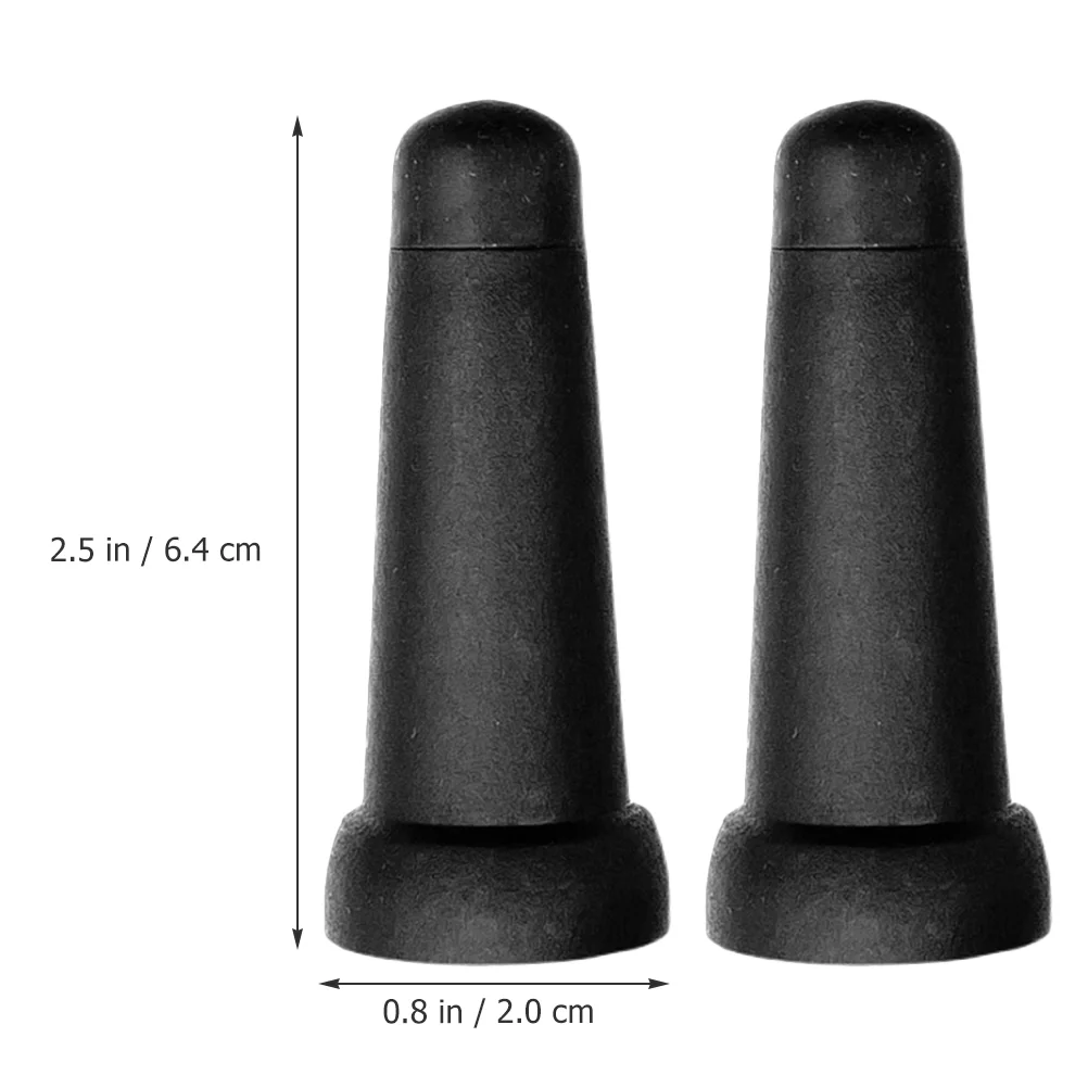 2 Pcs Cane Umbrella Accessories Mini Trekking Poles Rubber Tips Tops Protector Caps Cover Replacement Sun Man