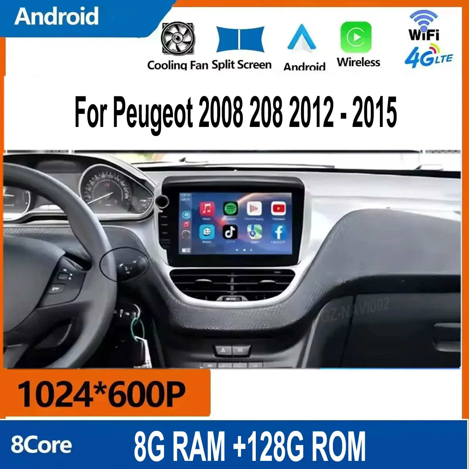 Car Radio For Peuge…