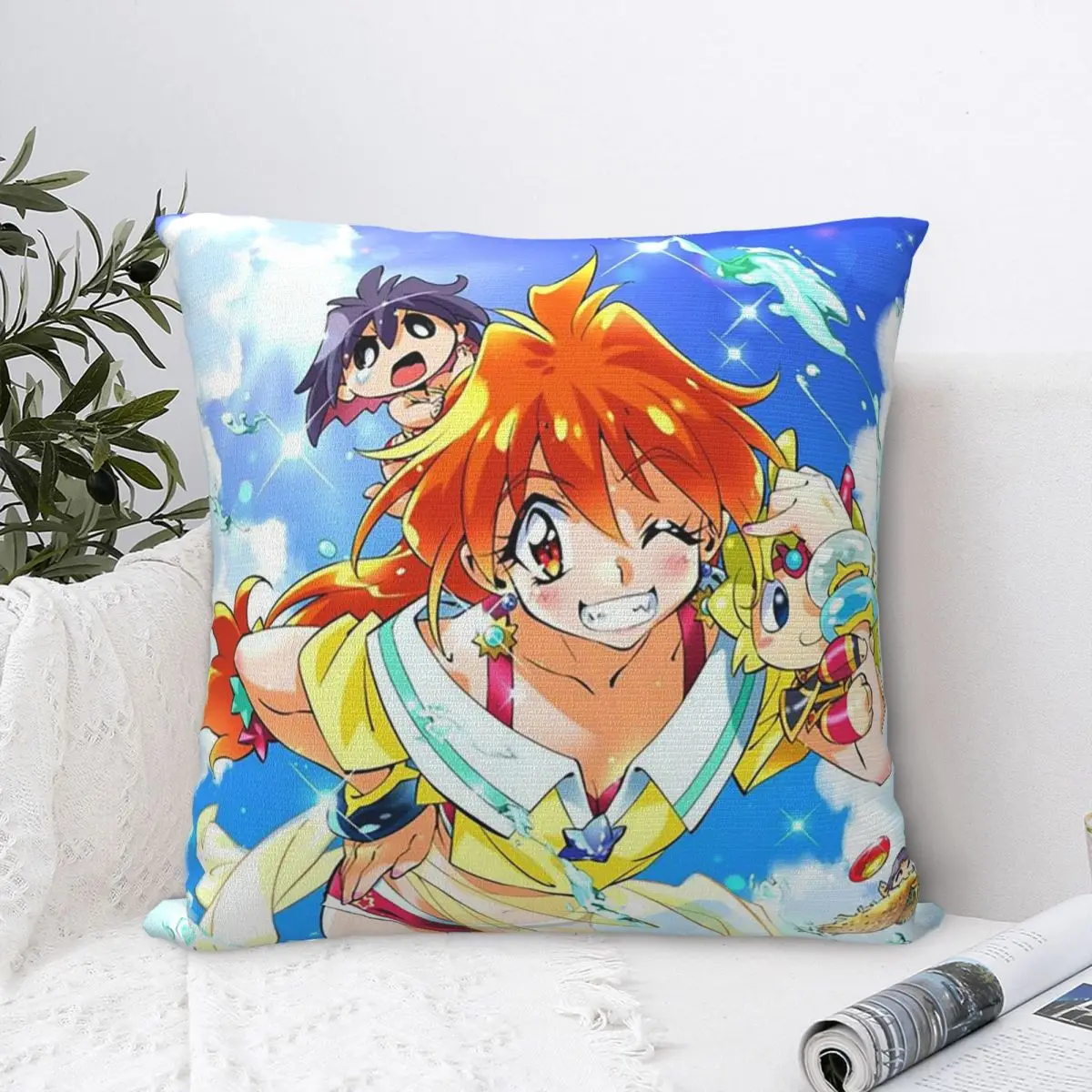 

Lina Inverse Dragon Slave Slayers Pillowcase Cushion Comfort Throw Pillow Sofa Cushions Used for Home Bedroom Living Room