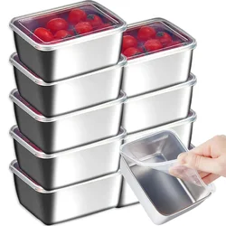 Stainless Steel Box High Temperature Resistant Foods Preservation Picnic Bento Boxes Storag Container Refrigerator Food Storage