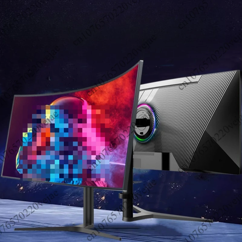34 Inch 4K HVA Curved Gaming  21:9 Ultrawide 165Hz Split Screen Support Immersive Computer Display for Gaming & Office