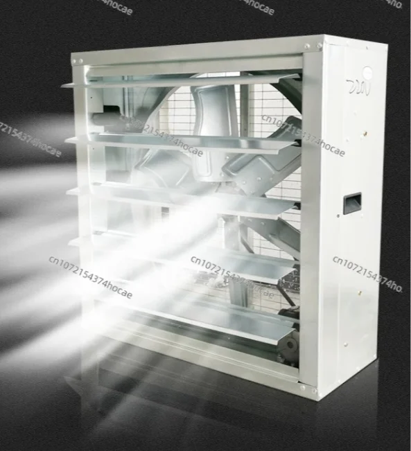 Industrial 200W High-Power Exhaust Fan - Copper Motor, Strong Airflow, Energy-Saving Ventilator for Farms