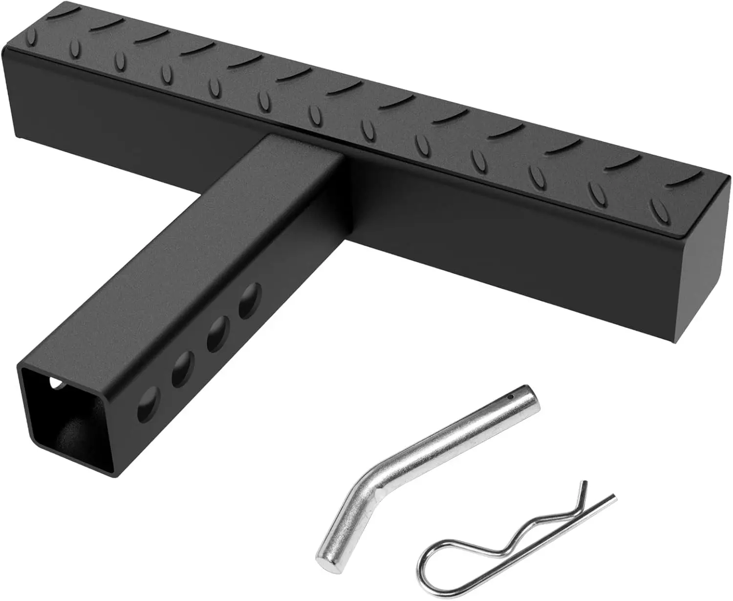 

2-футовый приемник Hitch Step, стальная нескользящая ступенька прицепа с защитой от ржавчины, нагрузка 500 фунтов для автомобиля, внедорожника, грузовика