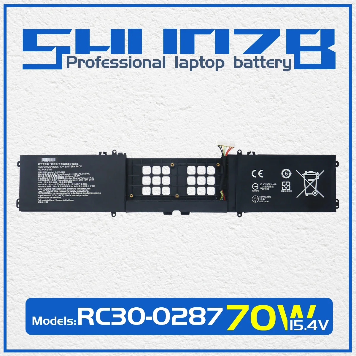 

SHUOZB RC30-0287 Laptop Battery For Razer Blade Pro 17 2019/2020 i7-9750H RZ09-0287 RZ09-0329 RZ09-0314 RZ09-0406 41CP4/62/115