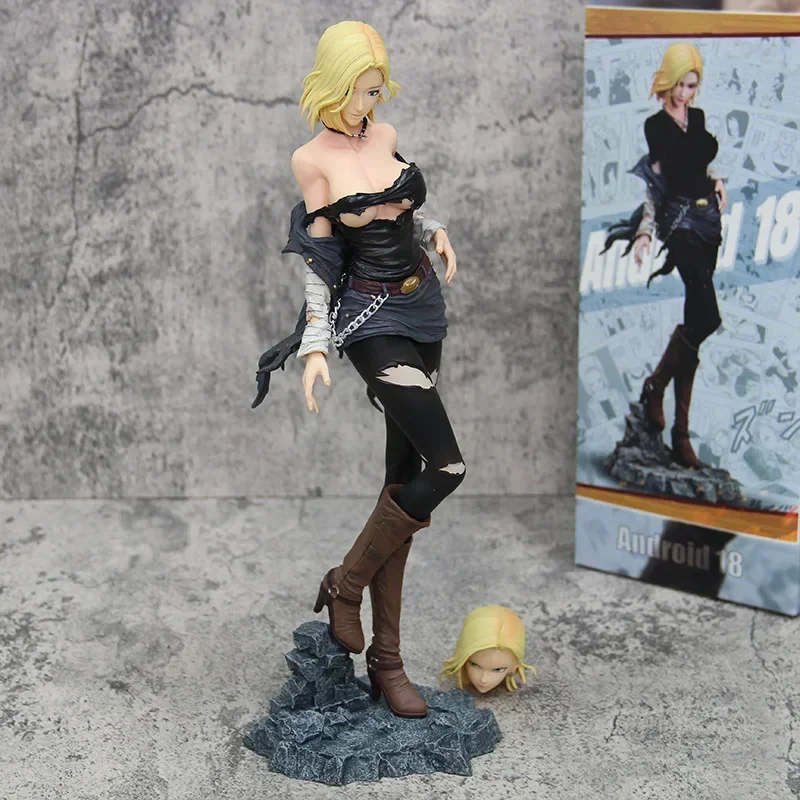 2024 New 30CM Anime Dragon Ball Z Figures Android 18 Figure Doll Action PVC Collection Hero Belief X Hunter Fan Decor Gifts Toys