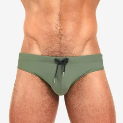 Culotte de plage pour hommes, taille basse, Sexy, solide, soutien-gorge Push Up