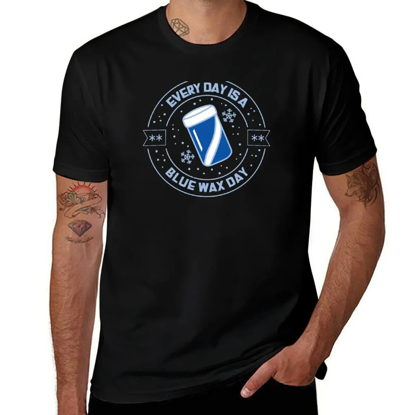 Ski - Every Day is a Blue Wax Day T-Shirt essential t shirt funny gifts plain mens cotton t shirts