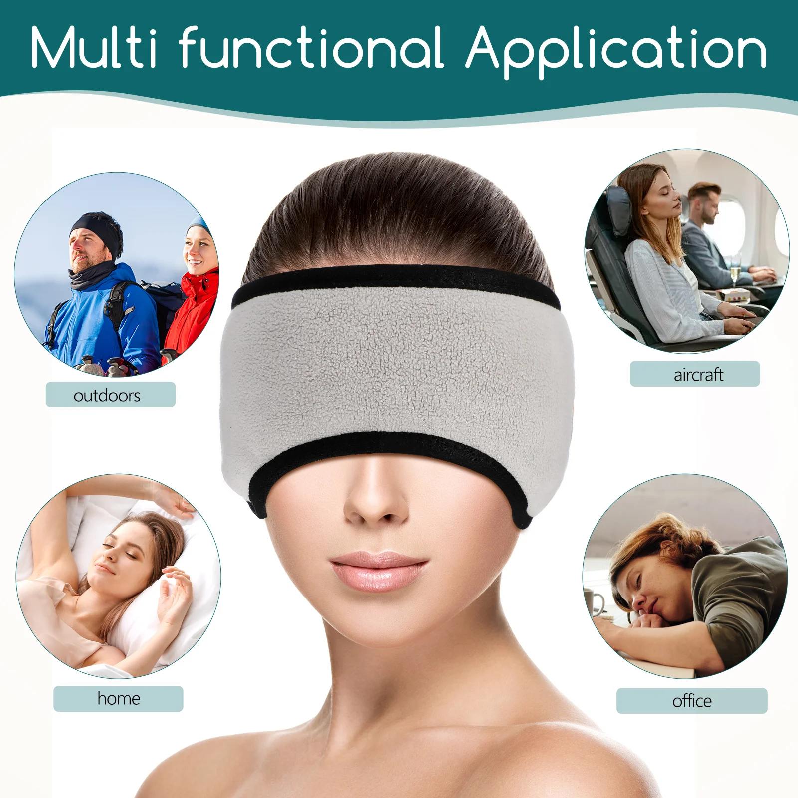 Adjustable Soundproof Earmuffs for Sleep | Noise Reduction Wraps | Warm for men & Women Ear Protector Cloth Ear Muffs Cover