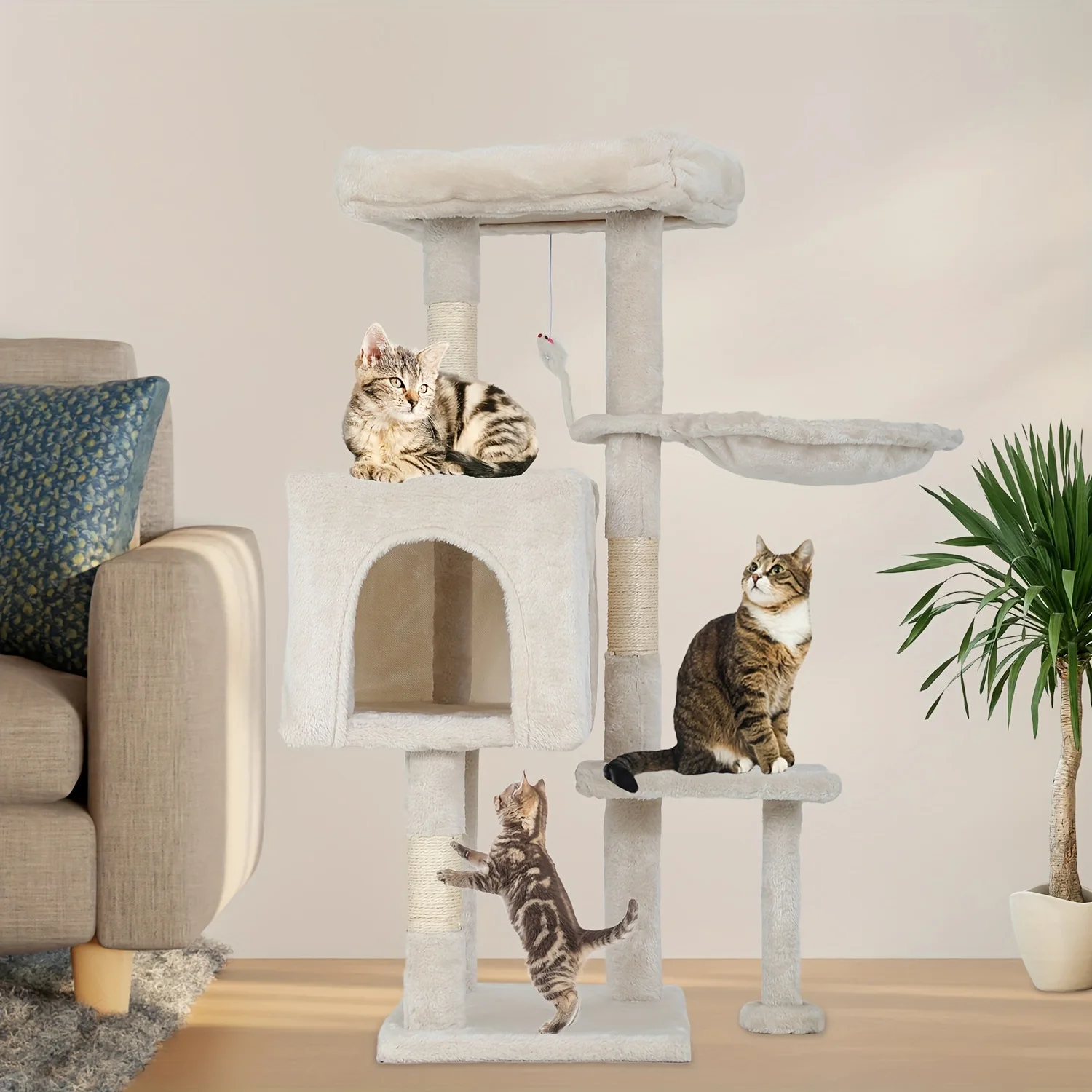 

Space Savings Multi Layer Cat Tree Tower with Durable Commercial, Decorative, Accessories