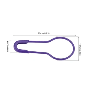 100pcsカラフルな編み物かぎ針編みロックステッチマーカーハングタグ安全ピンdiy縫製ツール針クリップクラフトアクセサリー 10ベストセールスクロシュピン-4