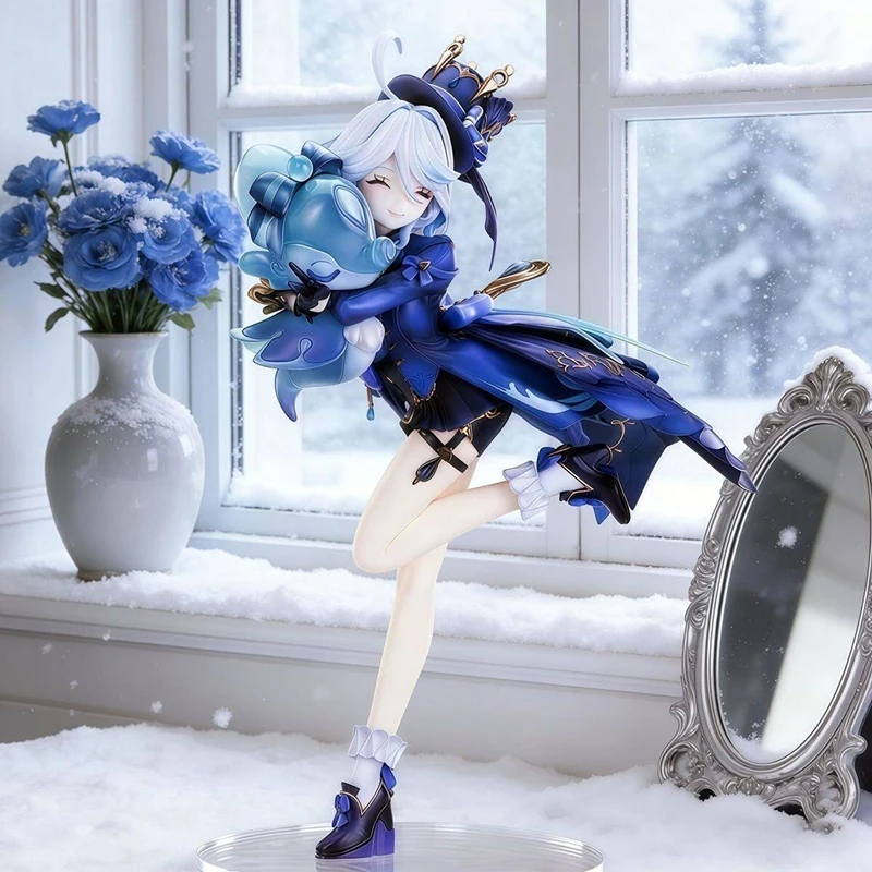Genshin Impact Furina Figur PVC-Statue Modell Sammlerstück Puppe Anime-Spiel Ornament Desktop-Dekoration Sammler-Hobby-Spielzeug