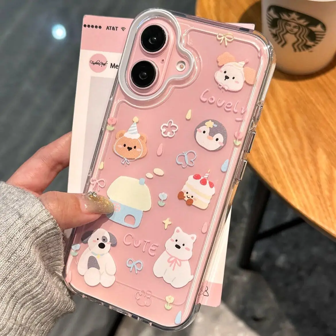 SEIRASSIM cartoon animals phone case for iphone 16 pro max 15 14 plus 13 11 12 silicone back cover for iphone xr xs max x 7 p 8