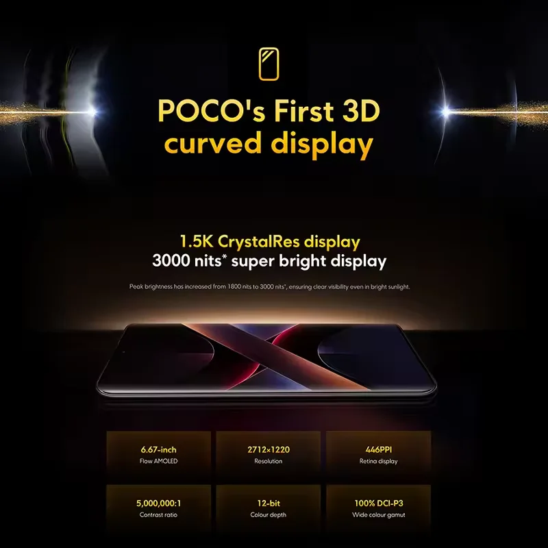 Version mondiale POCO X7 Smartphone Dimensity 7300-Ultra 6.67 "1.5K AMOLED affichage incurvé 45W Turbo charge NFC téléphone portable