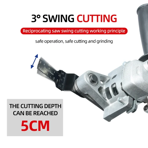 Imagen 2 del producto Adaptador de cabezal Universal de conversión de amoladora angular, rosca M10 M14 para pulidor tipo 100 125, herramienta oscilante de pulido de una sola pieza