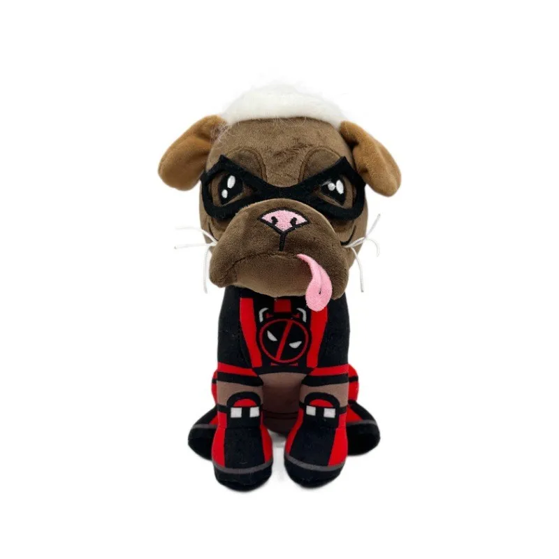 Dogpool-peluche de Deadpool para niños, juguetes de película de dibujos animados, corte fresco, perro, almohada de peluche, decoración de habitación, Halloween, Navidad