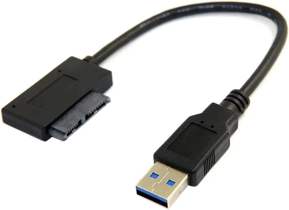 USB to Micro SATA Cable Adapter 7+9 16 Pin 1.8