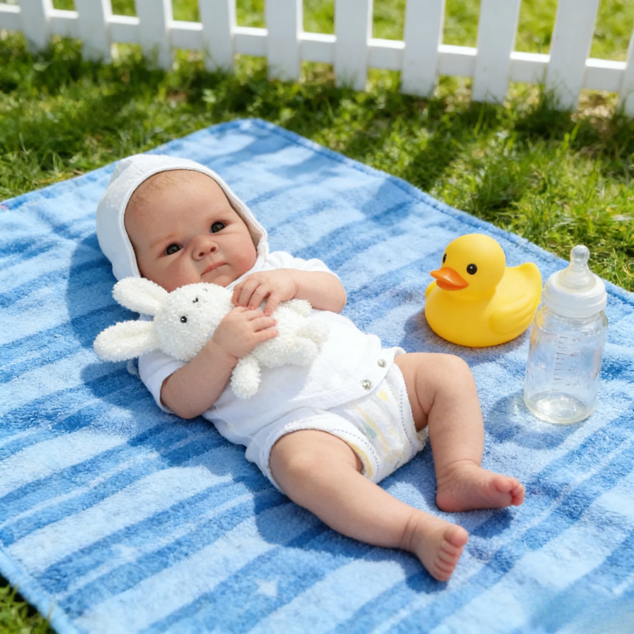 45cm Silicone Reborn Doll Awake Bettie, Newborn Size, 3D Realistic with Visible Veins, Hand-Painted Hair, Lifelike Muñecas Bebe