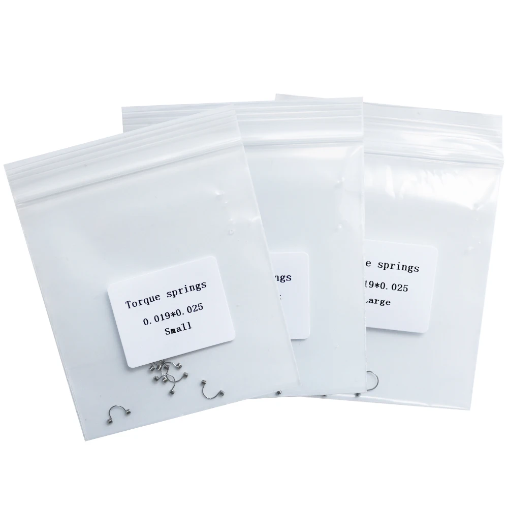 1Pack 10Pcs Orthodontic Big/Small/Middle Stainless Steel Torque Spring