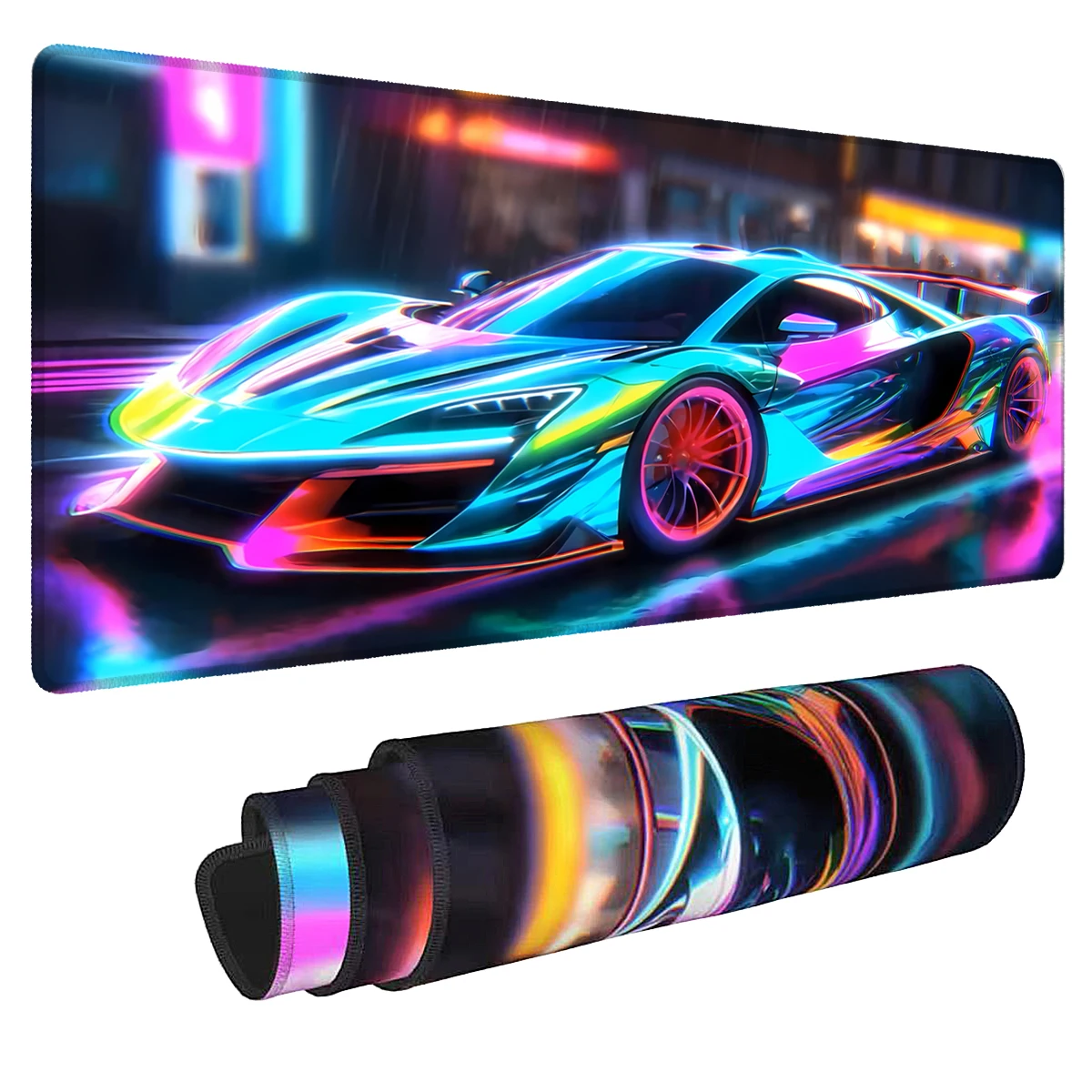 Esports Sci-Fi Gaming Mousepad CustomizableDesk MatNon-Slip Stitched Edges for Laptops Desktops The Best Gift for Boys and Girls