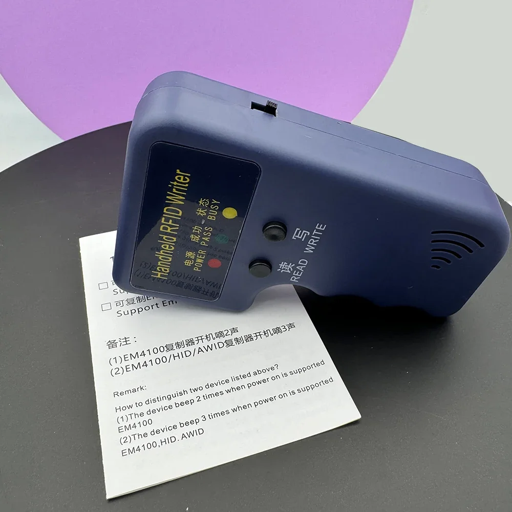 Handheld Copy 125KHz EM4305 T5577 RFID Smart Duplicator Copier Writer Programmer Reader 5Pcs Rewritable Cards