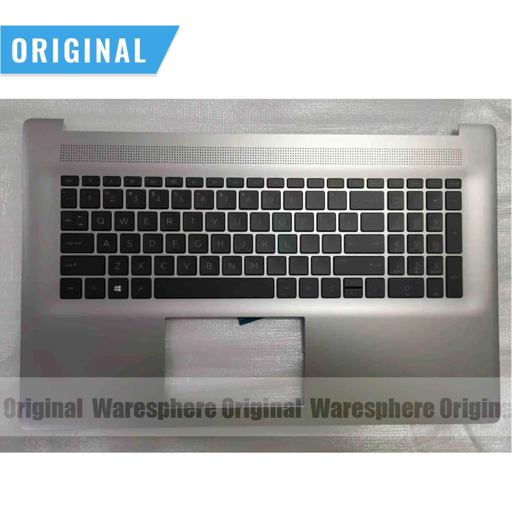 

Top Cover Upper Case Palmrest with US backlight keyboard for HP 17-CP 17-CN N39375-001 Silver