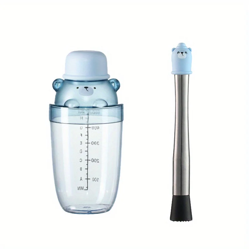 Stainless Steel Ice Crusher Set - Manual Fruit Juicer & Hammer, Polished Metal Finish, Hand Wash Only