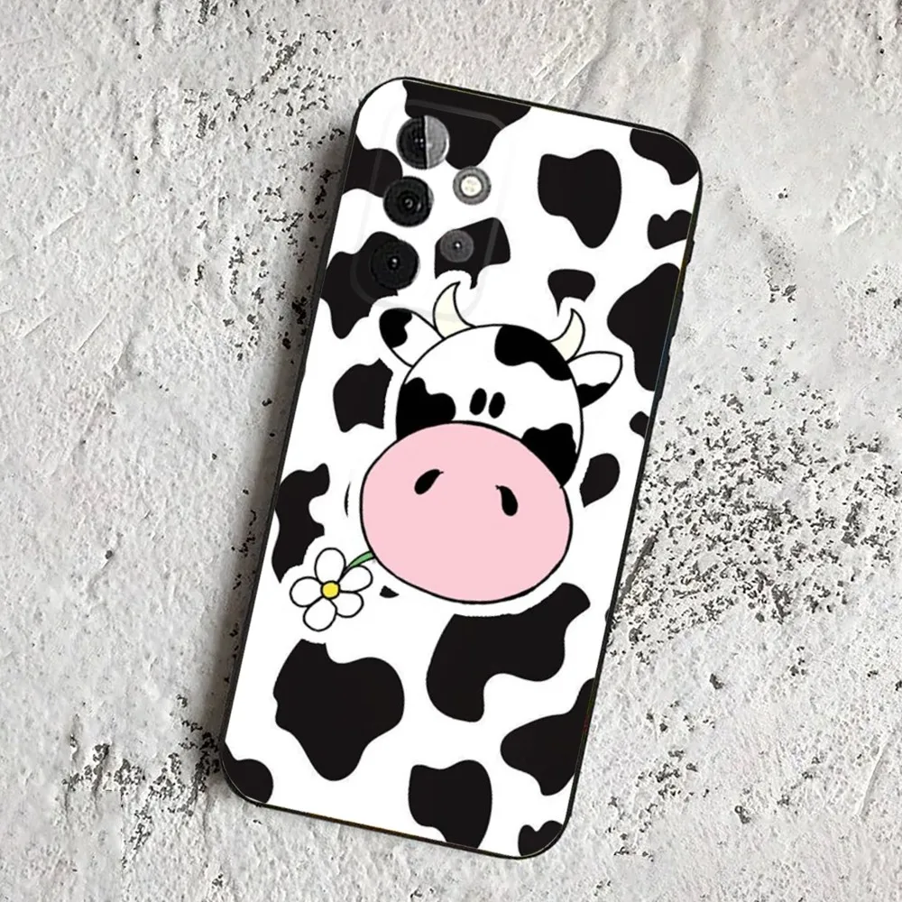 Dairy Cattle Cow Speckle Cute Cover  Phone Case For Samsung Galaxy A13,21s,22,31,32,52,53,71,80,91 Soft Black Cover