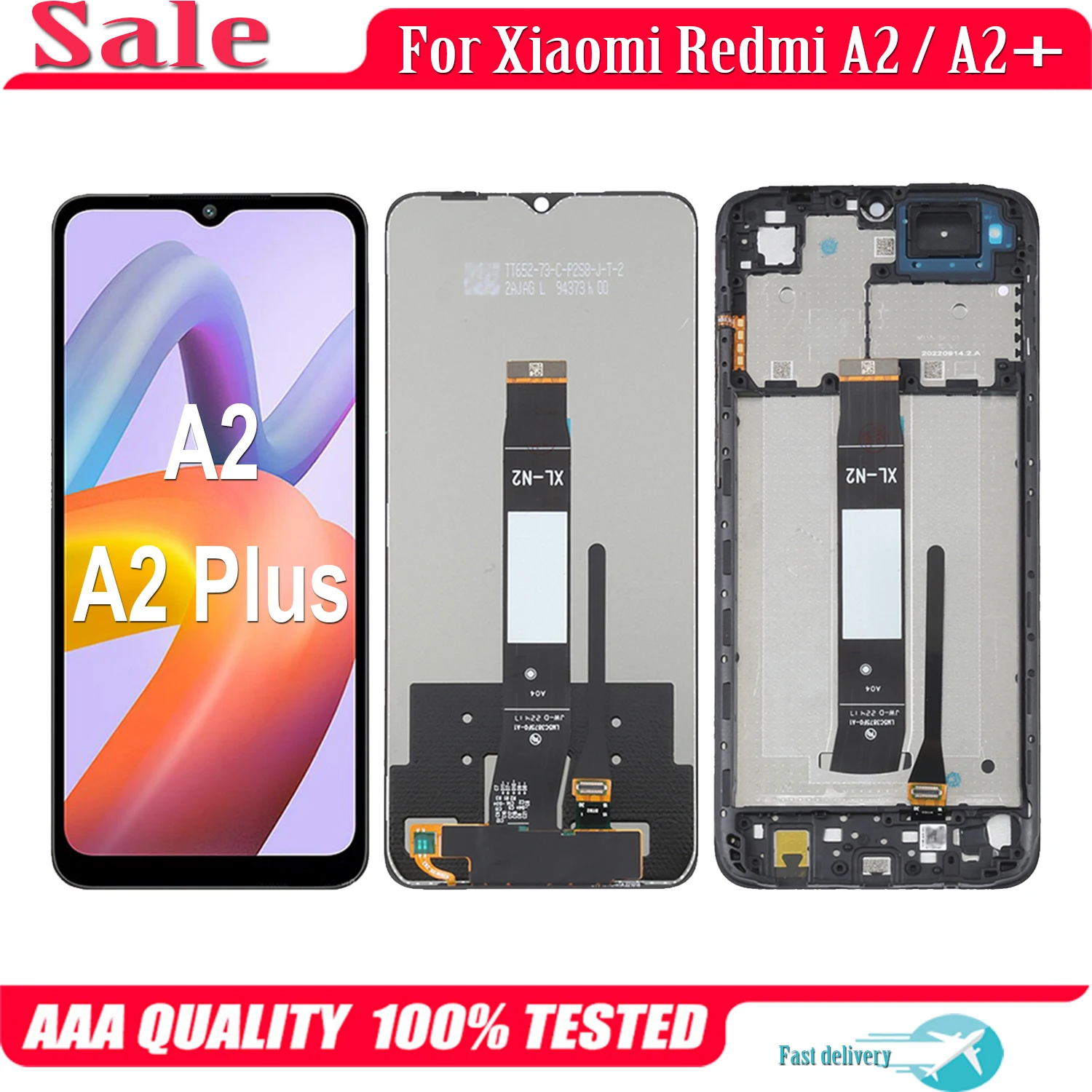 For Xiaomi Redmi A2 Plus A2+ LCD Display Touch Screen Digitizer Assembly For RedmiA2 LCD