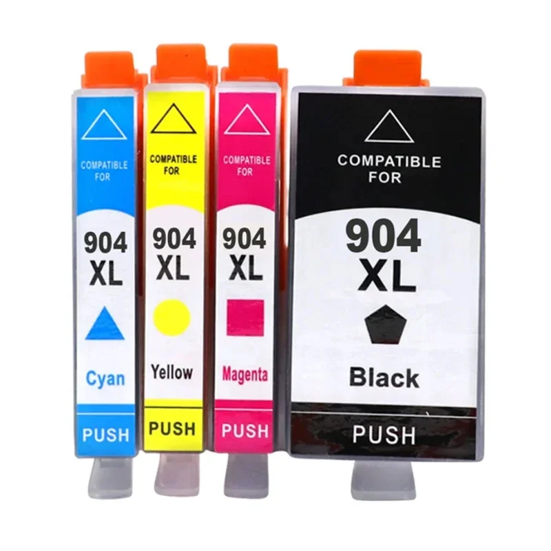 4 Pack For HP 904XL Compatible Ink Cartridge For HP 904XL hp904 hp908 for Officejet Pro 6960 6970 Impressora in South America