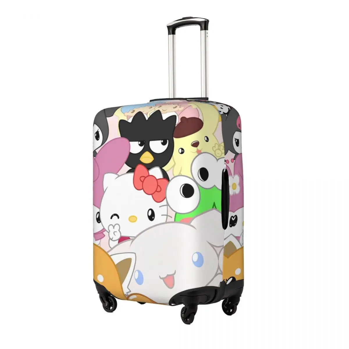 Hello Kitty & Friends Luggage Covers For Suitcases Cinnamoroll Kuromi Travel Suitcase Cover Protector Fit 18-32 Inch Luggage