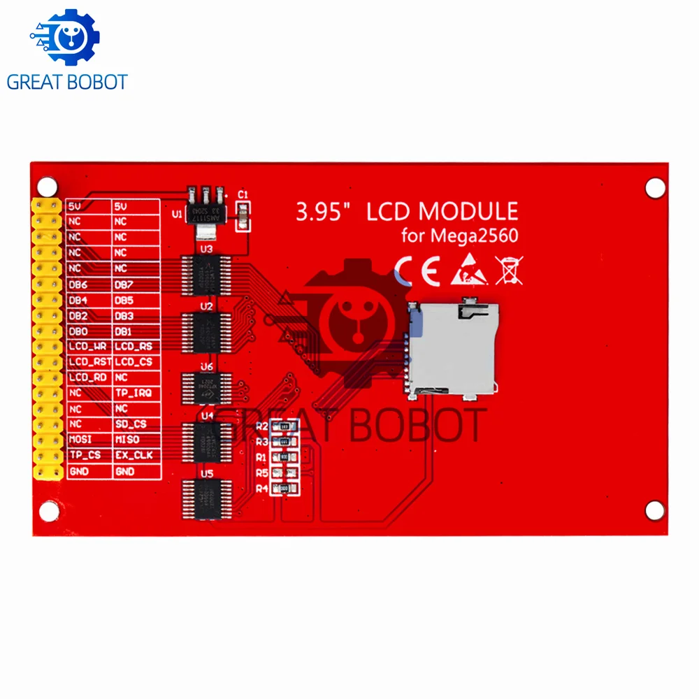 3.95/4.0 بوصة 320*480 ILI9488 TFT وحدة عرض LCD ملونة مع لوحة اللمس-متوافق مع Arduino لـ UNO & Mega2560 8Bit #6