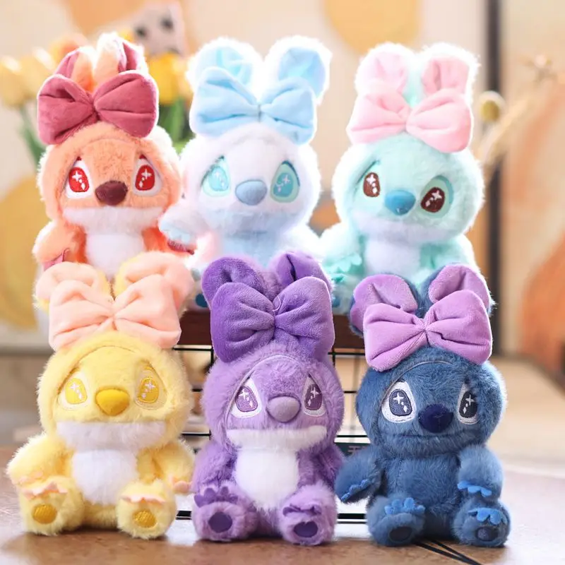 Boîte mystère Disney Candy Stitch, figurine d'anime, jouet mignon, porte-clés, pendentif pour sac à dos, accessoire décoratif, surprise mystère, cadeau de Noël